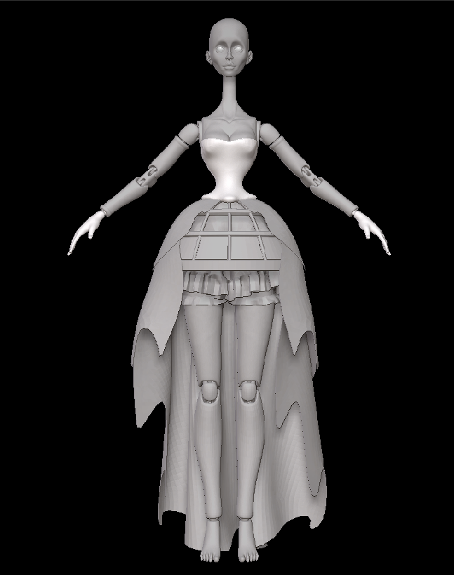 Corset Blockout in ZBrush